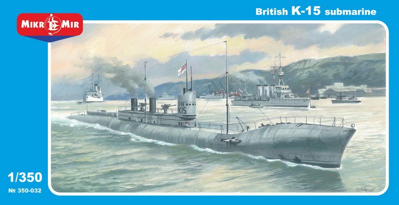 MikroMir 1/350 K-15, British K-class steam-propelled submarine