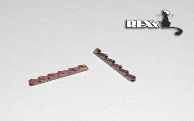 REXX metal exhaust pipes for 1/72 Messerschmitt Bf-109E