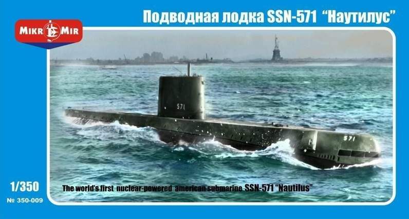 MikroMir 1/350 SSN-571 Nautilus, U.S. nuclear submarine