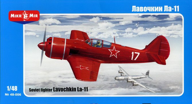 MikroMir 1/48 Lavochkin La-11 Fang, post-war Soviet fighter