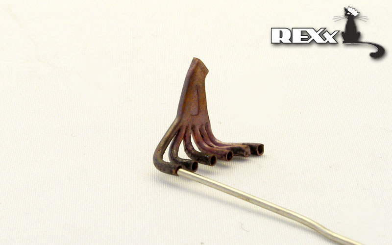 REXX metal exhaust pipes for 1/48 Roland C.II
