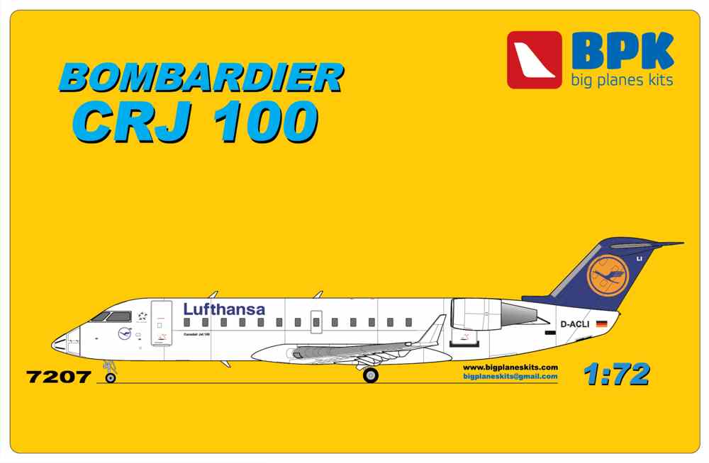 BPK 1/72 Bombardier CRJ-100 regional airliner