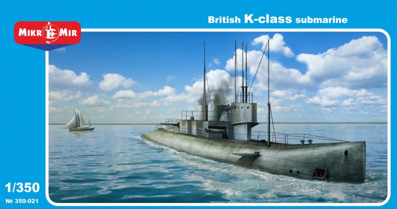 MikroMir 1/350 British K-class steam-propelled submarine