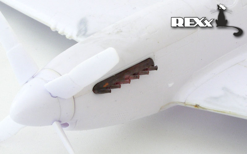 REXX metal exhaust pipes for 1/48 North American P-51D Mustang