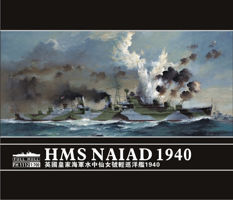 Flyhawk 1/700 HMS Naiad, British Dido-class light cruiser