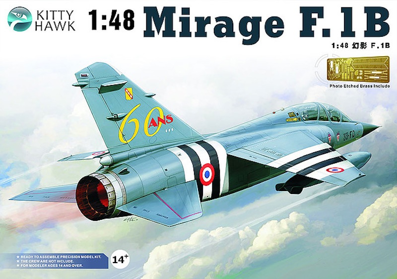 Kittyhawk 1/48 Dassault Mirage F-1B French fighter and attack aircraft
