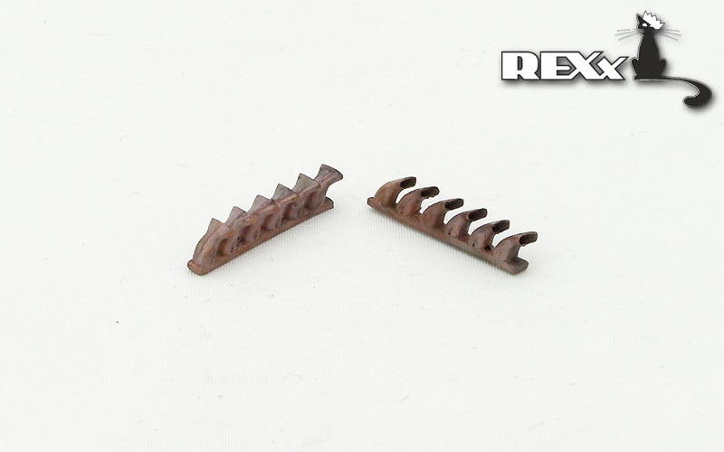 REXX metal exhaust pipes for 1/48 Bell P-39 Airacobra, fishtail