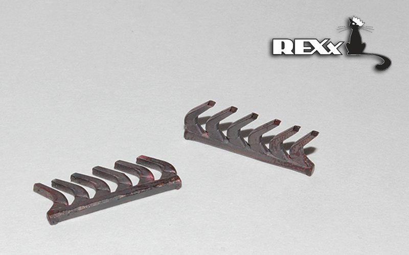 REXX metal exhaust pipes for 1/48 Messerschmitt Bf-109E