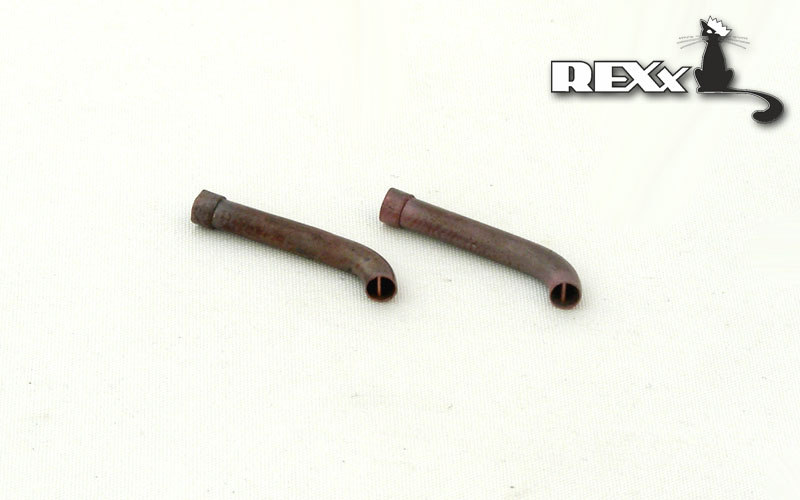 REXX metal exhaust pipes for 1/35 Panther A/D/F/G, German WWII tanks