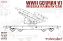 Modelcollect 1/72 WWII Germany WWII V1 rocket on railway flatcar