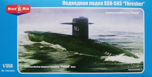 MikroMir 1/350 SSN-593 Thresher, U.S. nuclear submarine