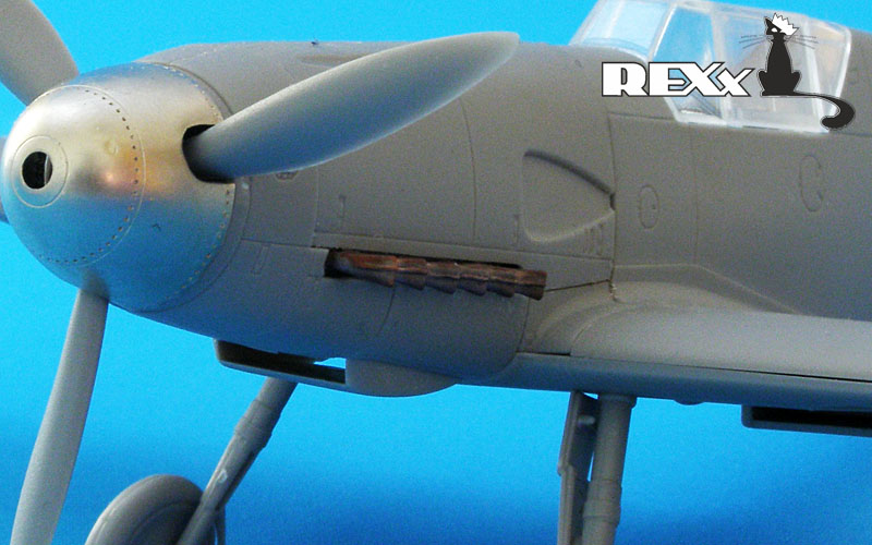 REXX metal exhaust pipes for 1/48 Messerschmitt Bf-109F
