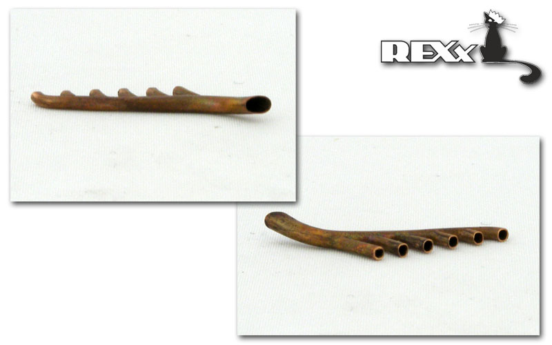 REXX metal exhaust pipes for 1/48 Albatros D.V