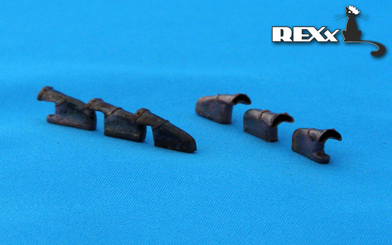 REXX metal exhaust pipes for 1/48 Spitfire Mk.V-fishtail