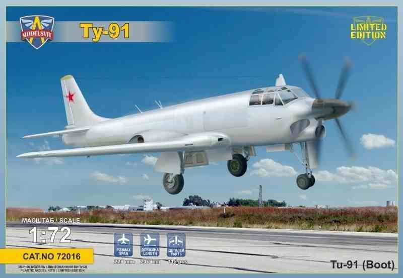 Modelsvit 1/72 Tupolev Tu-91, Soviet naval attack aircraft prototype