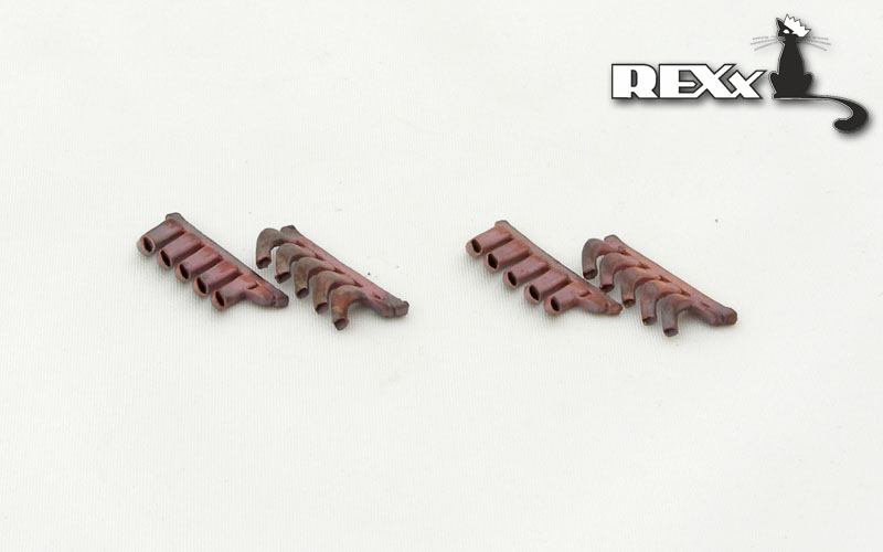 REXX metal exhaust pipes for 1/48 Mosquito B.IV