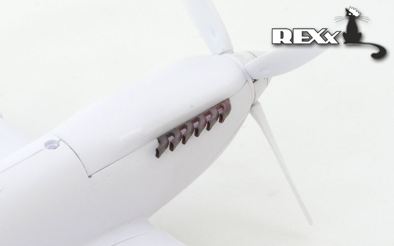 REXX metal exhaust pipes for 1/48 Spitfire Mk.IX-fishtail