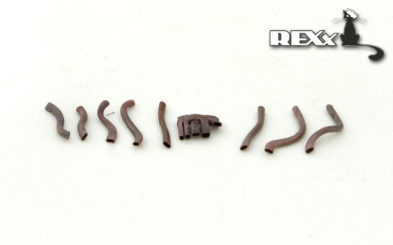 REXX metal exhaust pipes for 1/48 Focke-Wulf Fw-190A-G