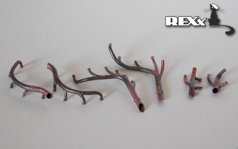 REXX metal exhaust pipes for 1/48 Junkers Ju-52/3M